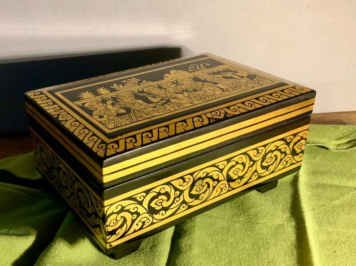 Coffret à bijoux Thailandais., Antiquités & Art, Curiosités & Brocante, Enlèvement