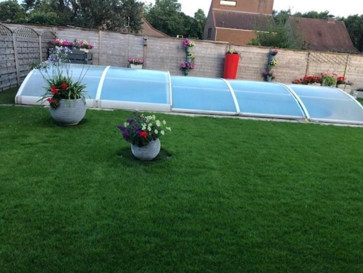 Zwembadoverkapping, Tuin en Terras, Zwembad-toebehoren, Gebruikt, Ophalen