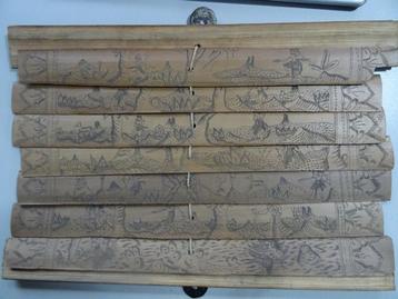 Balinees Hindoeïstisch palmbladmanuscript antiek of vintage beschikbaar voor biedingen