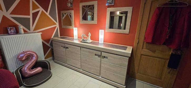 Kasten set + Bijhorende Spiegels, Huis en Inrichting, Kasten | Dressoirs, Gebruikt, 150 tot 200 cm, 25 tot 50 cm, Met lade(s)