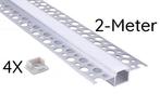LED Strip Profielen Inbouw Opbouw Pleister Scherpe Prijzen!, Doe-het-zelf en Bouw, Verzenden, Nieuw, Armatuur