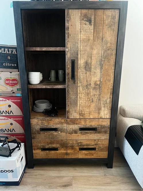 Buffet / vitrine kast, Huis en Inrichting, Kasten | Dressoirs, Zo goed als nieuw, Ophalen