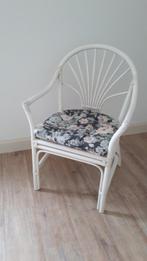 Vintage rotan armstoel met kussen, Ophalen
