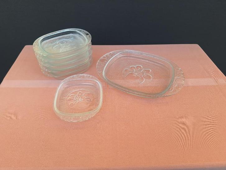 Vintage Melba glazen schalen, Antiek en Kunst, Antiek | Glaswerk en Kristal, Ophalen