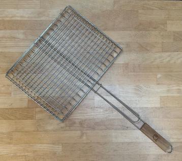 Double grilles de cuisson (panier) pour barbecue 37x30cm beschikbaar voor biedingen