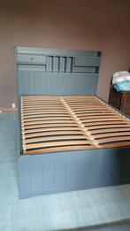 Mederick 140x190cm houten bed met opbergruimte, Huis en Inrichting, Slaapkamer | Bedden, Ophalen, Gebruikt, Hout