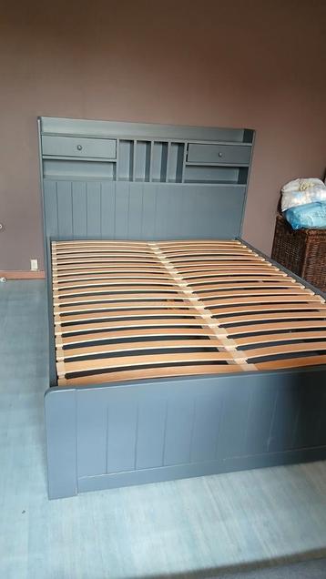 Mederick 140x190cm houten bed met opbergruimte beschikbaar voor biedingen