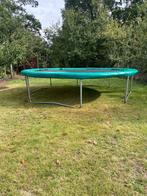 Trampoline 430 cm + korte en lange poten + beschermhoes, Ophalen, Gebruikt