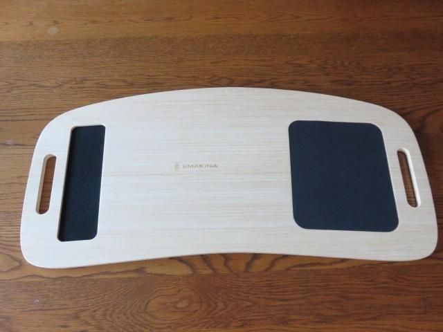 Support de travail pour pc portable en bois 79 cm de large, Computers en Software, Laptopstandaarden, Zo goed als nieuw, Ophalen