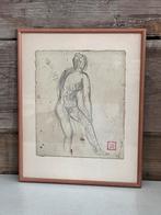 Tekening Maurice Carlier (1894-1976), Antiek en Kunst, Kunst | Tekeningen en Fotografie, Ophalen of Verzenden