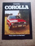 TOYOTA COROLLA UIT 1976, Boeken, Auto's | Folders en Tijdschriften, Ophalen of Verzenden, Zo goed als nieuw, Toyota