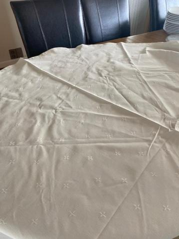 1 rond en 1 vierkant stoffen tafelkleed, Enlèvement, Comme neuf, Rectangle