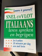 Snel en vlot Italiaans leren spreken, Comme neuf, Ne s'applique pas, Enlèvement ou Envoi