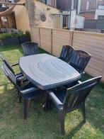 Tuinset met 6 stoelen, Tuin en Terras, Ophalen, Zo goed als nieuw, Tuinset