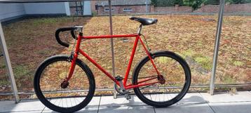 Single Speed fiets  - rood gepoederlakt - Wielen 26inch