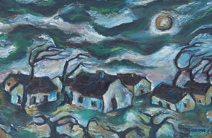 CHAIDRON JACQUES peinture abstraite 1962 ABSENCE, Antiquités & Art, Art | Peinture | Abstraite, Enlèvement ou Envoi