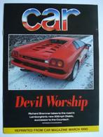 Lamborghini Diablo 1990 Car reprint Brochure Catalogue Prosp, Overige merken, Zo goed als nieuw, Verzenden