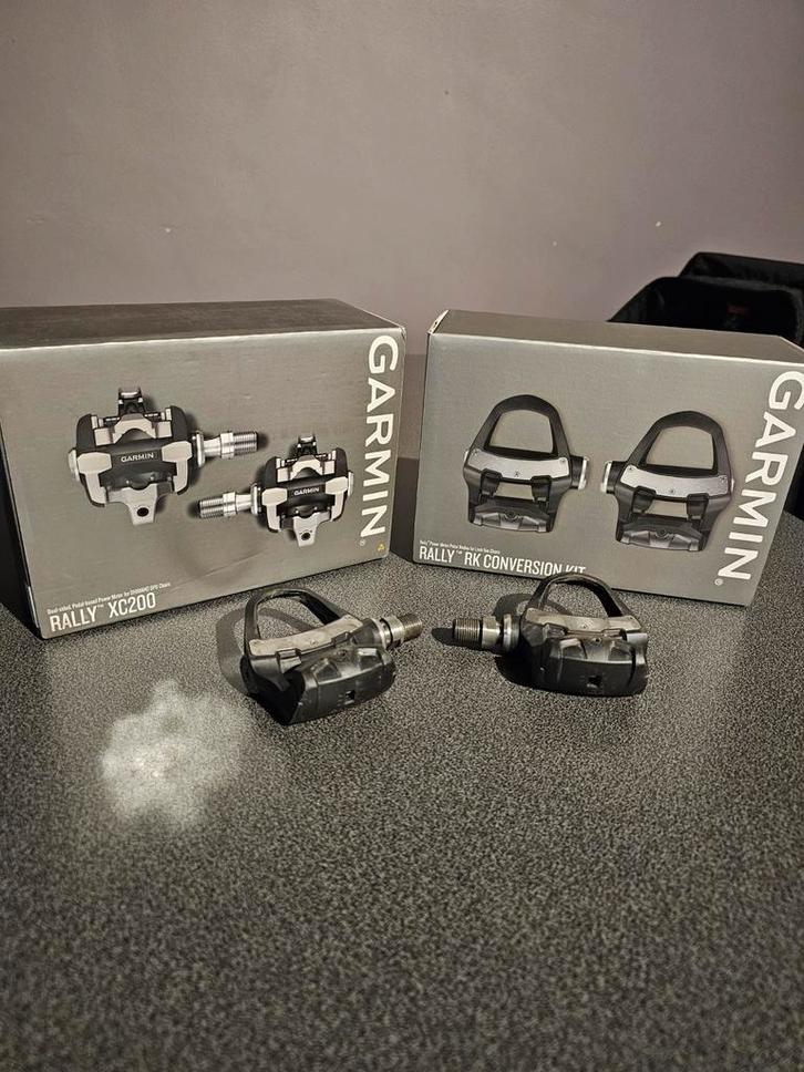 Garmin Rally XC200, RK200 vermogenspedalen tweezijdig, Fietsen en Brommers, Fietsaccessoires | Overige Fietsaccessoires, Gebruikt