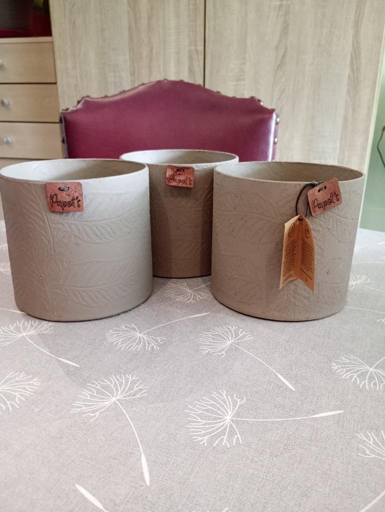 Cache-pots papier et latex Papot's, Tuin en Terras, Bloempotten, Aardewerk, Ophalen of Verzenden
