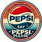 Reclamebord vintage Pepsi Cola - mancave poolhouse nieuw, Verzamelen, Merken en Reclamevoorwerpen, Ophalen of Verzenden, Nieuw