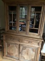 Eiken vitrinekast, Huis en Inrichting, Kasten | Vitrinekasten, Ophalen