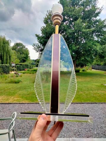 1980s vintage design verlichting lamp perspex  beschikbaar voor biedingen