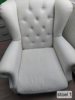 2 fauteuils gebroken wit., Huis en Inrichting, Ophalen, Gebruikt