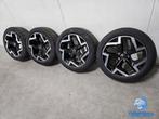 7mm! Originele VW Passat B9 3J 18 inch zwarte velgen TPMS 5x, Auto-onderdelen, Banden en Velgen, 18 inch, Gebruikt, Banden en Velgen