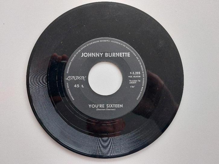Johnny Burnette - You're Sixteen (1960-Rock & Roll), Cd's en Dvd's, Vinyl Singles, Rock en Metal, Ophalen of Verzenden