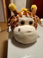 Speciale knuffel giraffe groot hoofd en klein lichaam met gr, Kinderen en Baby's, Ophalen, Zo goed als nieuw