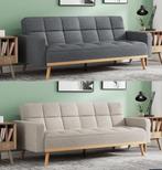 VY Slaapbank Model: Adana 2 kleuren in stof +Gratis Levering, Huis en Inrichting, Ophalen of Verzenden, Nieuw, Beige