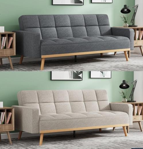 VY Slaapbank Model: Adana 2 kleuren in stof +Gratis Levering, Huis en Inrichting, Zitzakken, Nieuw, Beige, Ophalen of Verzenden