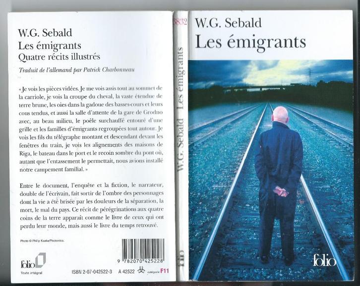 W.G.Sebald  - Les émigrands, Boeken, Romans, Gelezen, Ophalen