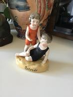 Antiek genummerd beeldje keramiek Oostende, Ophalen of Verzenden