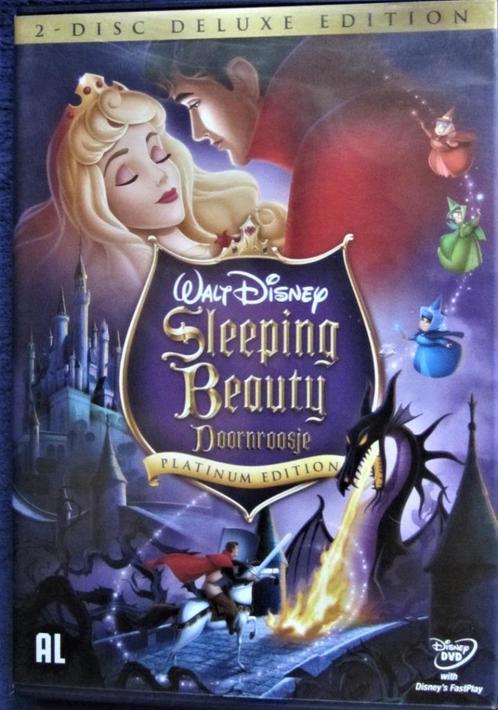 DUBBELE DVD DISNEY- SLEEPING BEAUTY (DOORNROOSJE), Cd's en Dvd's, Dvd's | Tekenfilms en Animatie, Zo goed als nieuw, Europees