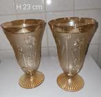 2 vases vintage, Antiquités & Art, Antiquités | Verre & Cristal, Enlèvement ou Envoi