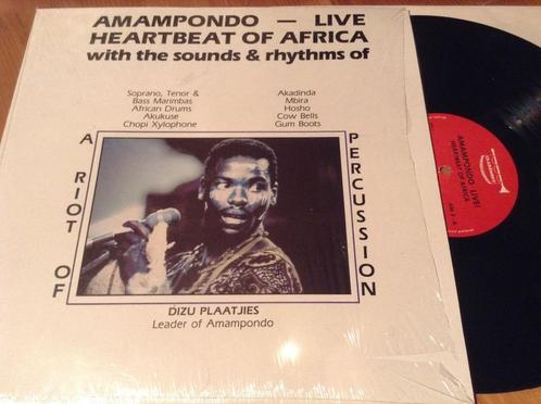 LP Amampondo “Live Heartbeat Of Africa”, CD & DVD, Vinyles | Musique du monde, Utilisé, Autres genres, 12 pouces, Enlèvement ou Envoi
