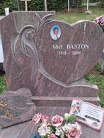 Pierre de granit Dalva Rose /Noir en parfait état, Comme neuf, Granit