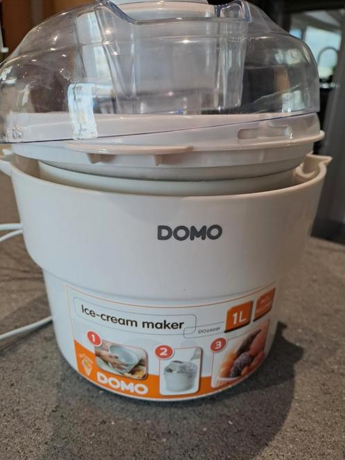 Machine à crème glacée Domo, Electroménager, Machines à glace, Comme neuf, Enlèvement ou Envoi