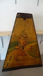 metalen kermispaneel "varkentje"., Antiek en Kunst, Ophalen
