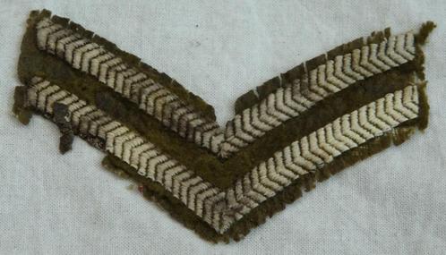 Rang Onderscheiding Chevron Korporaal, Battledress, jaren'40, Verzamelen, Militaria | Tweede Wereldoorlog, Landmacht, Overige typen