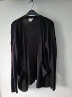 Lange vest / cardigan zwart ICHI 38/M, Ophalen of Verzenden, Zo goed als nieuw, Zwart