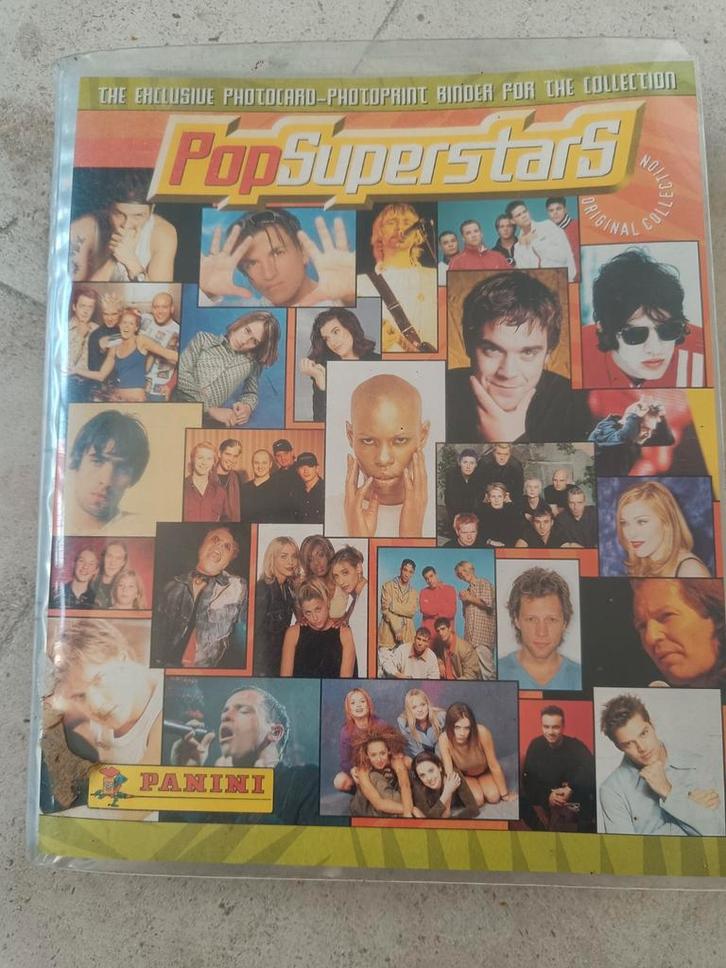 Panini Pop superstars, Verzamelen, Foto's en Prenten, Zo goed als nieuw, Foto, Ophalen of Verzenden