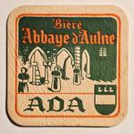 Bière Abbaye d’Aulne ADA sous-bock bierviltje coaster, Enlèvement ou Envoi, Sous-bock