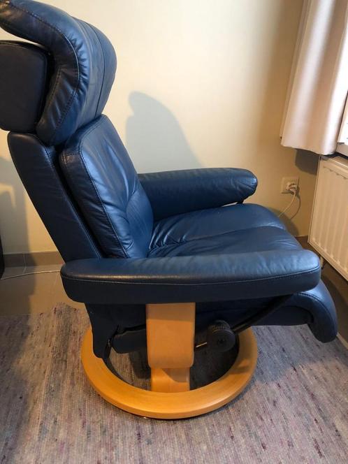 Fauteuil inclinable Stressless Ekornes, Maison & Meubles, Canapés | Salons, Utilisé, Une personne, Bois, Cuir, Enlèvement ou Envoi