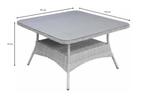 Vierkante tuintafel Dublin 115x115cm zonder blad, Tuin en Terras, Tuintafels, Ophalen, Nieuw, Vierkant, Kunststof