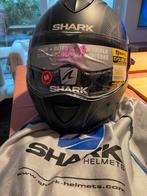 Shark motor helm zwart met grijze tekening, M, Systeemhelm, Heren, Shark