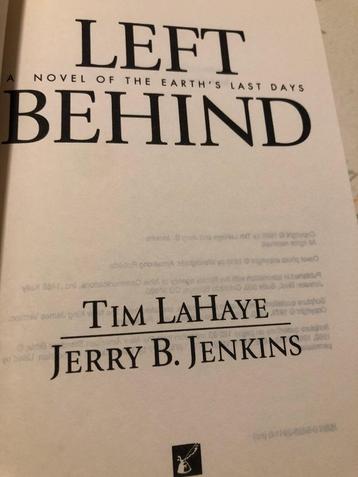 Left Behind - Lahaye - Jenkins - Engels beschikbaar voor biedingen