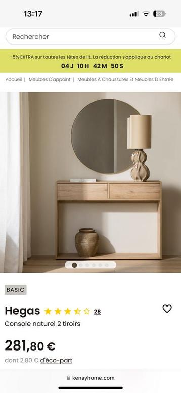 Console entrée, Enlèvement, Neuf