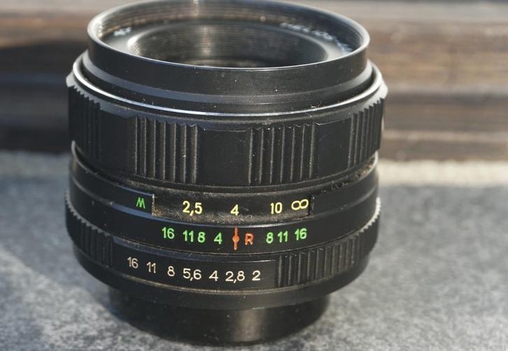 Helios 44M 4 + mogelijke adapterring (model 2), Audio, Tv en Foto, Fotocamera's Analoog, Gebruikt, Spiegelreflex, Overige Merken